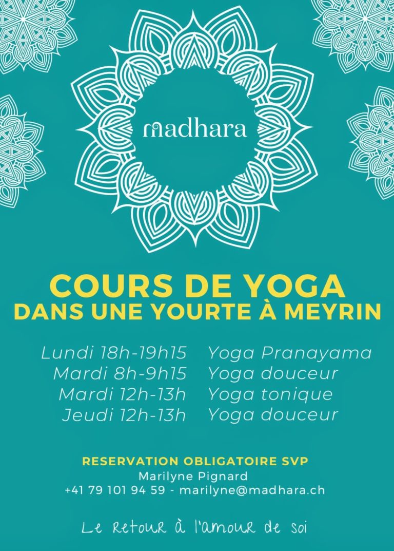 Cours dans une yourte à Meyrin